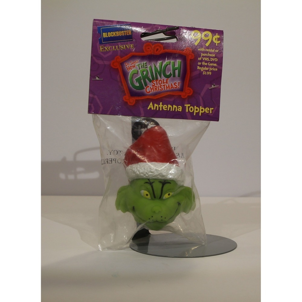Blockbuster Exclusive Promo How The Grinch Stole Christmas Antenna topper 2001 K